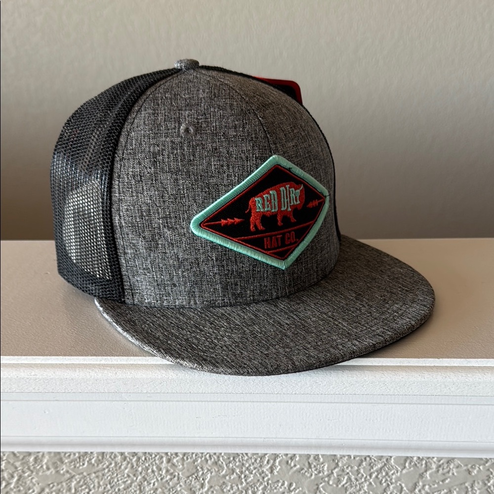 Gray and Black Mesh Snapback Hat